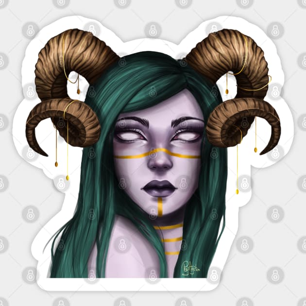 Draenei Sticker by PsyAgita